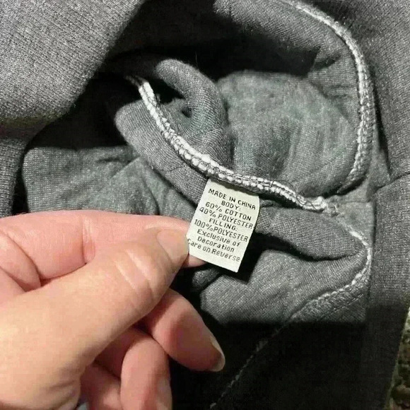 NWT Ohio State Buckeyes Sweater Quilted Pullover 1/4 Snap Gray Men’s Size Small - Picture 9 of 11